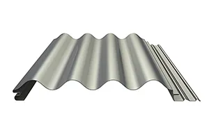 Paneles metálicos para muro con fijación oculta