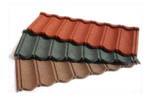 Tejas metálicas con recubrimiento de piedra