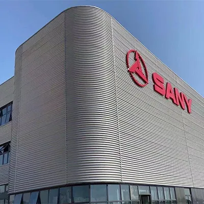 Panel metálico ondulado para muro